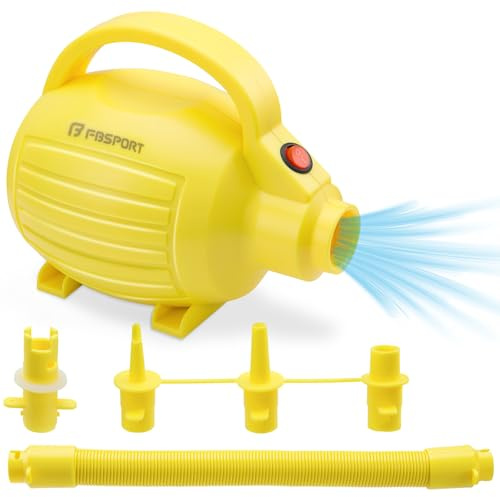 Elektrische Luftpumpe 600W für aufblasbare Gymnastikmatte, AC 220–240V Aufblas- & Entlüftungspumpe mit 4 Düsen, Tragbare Pumpe für Luftmatratzen, Pool Schwimmringe, Turnen, Yoga, Grün