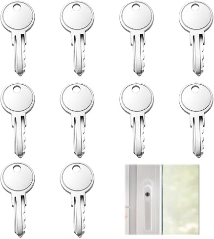 10 Pcs Window Keys Replacement Universal,Securistyle Window Key, Upvc Window Handle Key For Securistyle Locks,For Home Maintenance & Emergency Spares