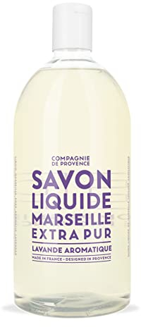 La Compagnie de Provence - Recharge 1L Savon Liquide de Marseille - Lavande Aromatique - Pour Corps et Mains - Made in France