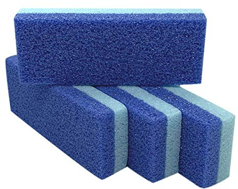 Foot Pumice Stone for Feet Hard Skin Callus Remover and Scrubber (Pack of 4) (Blue)