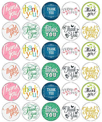 30 Thank you Cupcake Toppers Edible Wafer Paper Fairy Cake Toppers Birthday Cakes