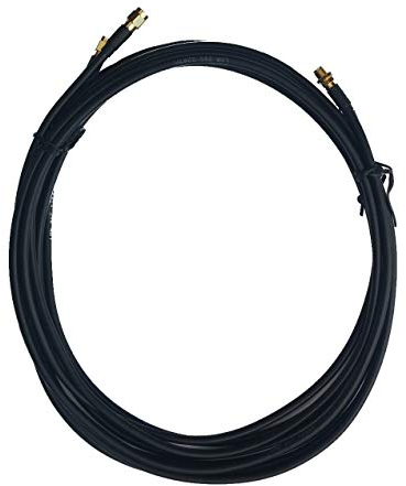 LOW COST MOBILE Verlängerungskabel ALSR200 schwarz Anschluss SMA Buchse auf SMA Stecker 2 x Verlängerung 20m für Externe Antenne und Router 4G LTE 5G MIMO