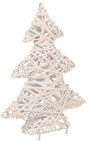 Red Hamper White Wash Christmas Tree
