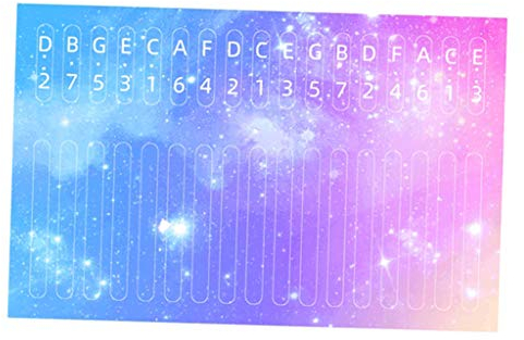 F Fityle 17 Daumen Klavier Zubehör, Note Aufkleber Sticker für Anfänger, Sternenhimmel