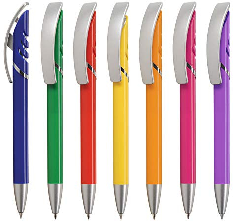 1000 Kugelschreiber STARCOLOR orange mit Druck Werbung Text Logo bedruckt