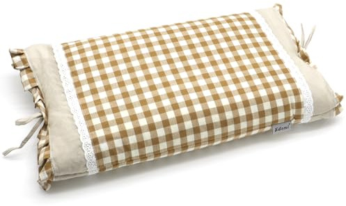 Edomi Almohadas de trigo sarraceno mejoradas para dormir, almohadas refrescantes, cascos de trigo sarraceno ajustables rellenas con funda de almohada, soporte para el cuello para personas que duermen