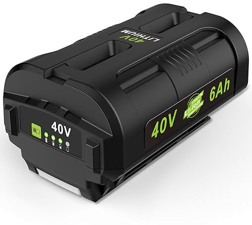 OP4060 40V 6.0Ah Lithium Battery Replacement for All Ryobi 40-Volt Power Tools OP4015 OP4026 OP40201 OP40261 OP4030 OP4040 OP40401 OP4050 OP40501 OP4050A OP40601 OP4060A RY40200 RY40403 RY40204