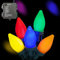 NIOSTA C7 Christmas Outdoor String Lights, 50 LED 26Ft Vintage Lights with 8 Modes, Battery Operated with Timer for Xmas Tree, Garden, Car, Yard, Patio, House, Wreath