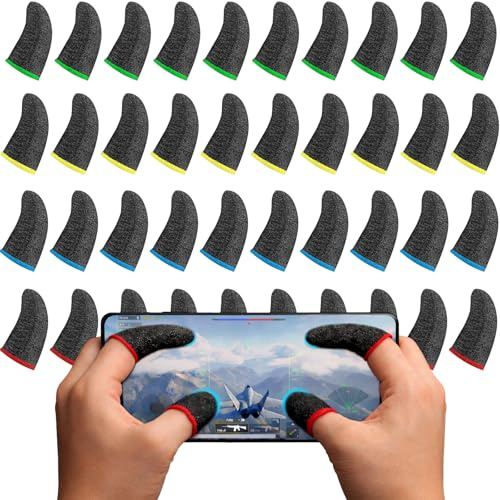40 Pezzi Gaming Finger Sleeve Finger Gloves For Gaming Pollice Maniche Mobile Gaming Finger Protector