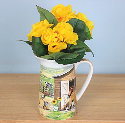 The Leonardo Collection LP94756 Ceramic Jug | Farmhouse design | 1 Pc, Multicolor