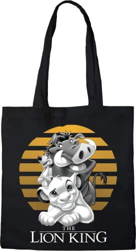 Disney Einkaufstasche, Motiv: König der Löwe, Referenz: BWDLIONBB001, Schwarz, 38 x 40 cm