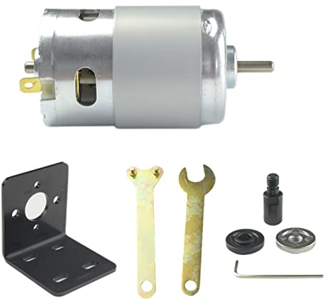 CONQUERALL895 DC Motor 12V 6000RPM/ 24V 12000RPM Hochgeschwindigkeits-Kugellager-Motor mit Sägeblatt-Verbindungsstangensatz und Halterung