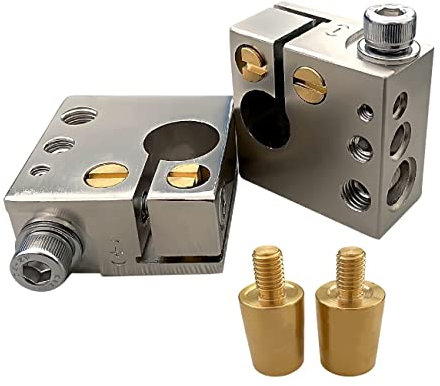 FUYEAR 1 Pair Positive & Negative Battery Terminal,Battery Terminal Connector with OEM Top Post Adapter Fits Most Cars and Boats for Easy Installation