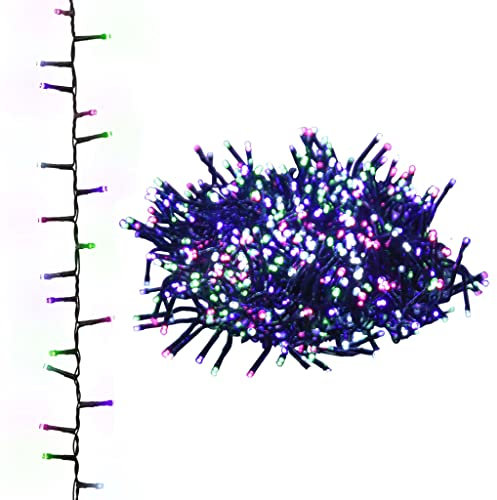 vidaXL LED Lichterkette mit 400 LEDs Weihnachtsbeleuchtung DIY Dekoration Weihnachtsdeko Außen Innen Garten Party Hochzeit Pastell Mehrfarbig 4m PVC