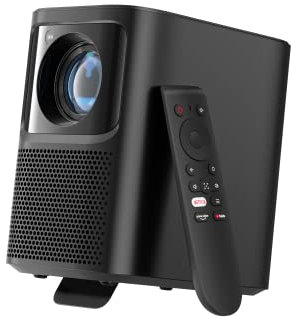 Emotn N1 Netflix Mini Projector with Officially Licensed, Native 1080p Portable Movie Projector, Full HD, 5G WiFi and Bluetooth 5.0, Auto Focus, auto keystone correction, 120-inch image, Dolby Audio
