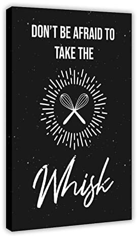 JDRC Lustige Küchen-Schneebesen-Dekoration, Poster, Leinwand, Schlafzimmer, Dekoration, Sport, Landschaft, Büro, Raumdekoration, Geschenkrahmen: 30 x 45 cm