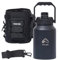 Porte-eau – Porte-bouteille isotherme avec manchon – Poche à eau tactique militaire avec poche – Pichet à eau et sac à bouteille en acier inoxydable avec pochette robuste et amovible pour clés,