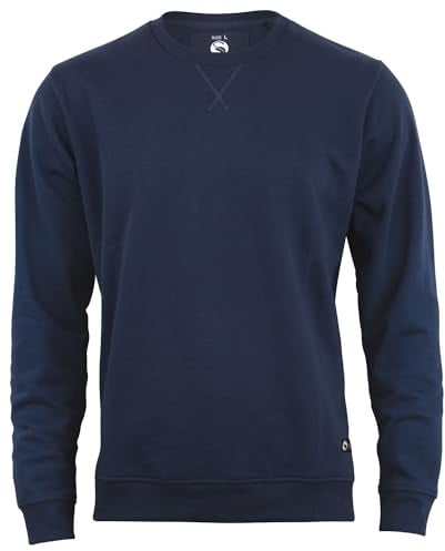 STARK SOUL Sweatshirt Rundhals-Sweater Unisex - 270 GSM - innen angeraut - French Terry - schwarz, grau-Melange, Marine, braun, rot und beige - Größen S, M, L, XL und XXL