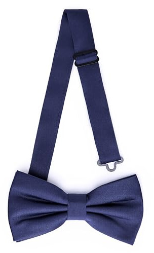 Ladeheid Elegante Herren Fliege - Hochwertig, Matt, Verstellbar, Perfekt für Hochzeit, Party, Büro. Ideal für Männer, Frauen, Teenager - Tolles Geschenk Größe 12cm x 6cm BMM