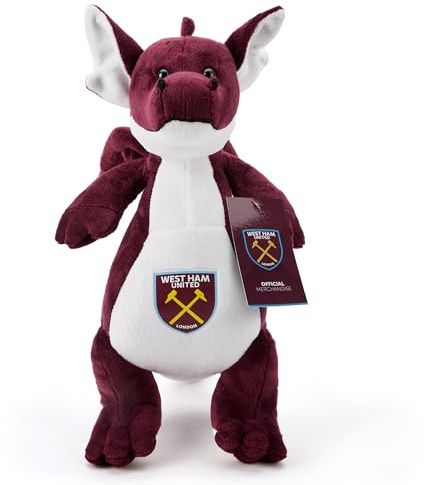West Ham United FC Dragon Plush, Plush Toys, Sports, Gift
