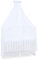 babybay Zanzariera e cielo piqué con nastro adatto per tutti i modelli fino a 96 cm di lunghezza, bianco mix di stelle sabbia/azzurro
