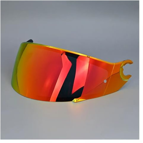 Compatibile con SHARK for DSkwal 2 Visiera for casco Lente di ricambio for casco integrale Visiera Accessori Parabrezza,durata(Red)