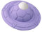 Baoblaze Dog Flying Disc Training Fetching Fetching Toy Chewing Resistant Interactive Toy Float Saucer for Courtyard Porch, violet