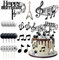 Guitar Tortendeko Musik Noten Tortendeko Disco Tortendeko Gitarre Dekoration Kuchen Gitarre Kuchen Topper fur Musikalisches Thema Geburtstag Disco Party Dekoration Rock Roll Geburtstag Dekoration (B)