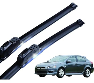 Scheibenwischerblätter Für Mitsubishies Für Lancer Hatchback Sportback 2008-2012 Auto Scheibenwischer U-typ Weiche Gummi Rahmenlose Bracketless Auto Scheibenwischer