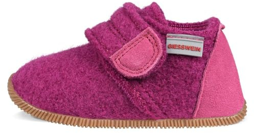 Giesswein Kinder Hausschuhe Oberstaufen - Sanfte Filz Pantoffeln Slim-Fit | Kinderhausschuhe aus wärmender Wolle für Mädchen & Jungen – weich, leicht & flexibel, geschnitten für schmale Kinderfüße