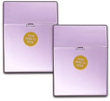 2x Zigarettenbox XL | für 30 Zigaretten | Zigarettenetui Big Box Zigarettendose ClicBoxx (Lila XL (2er Pack))