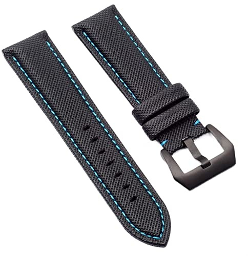 HXFFXHF 20mm 22 mm 24 mm 26 mm Kohlefaser Nylon Canvas Uhrengurt für Panerai Hamilton Tag Omega Heuer Herren Handgelenk Uhren -Band Armband