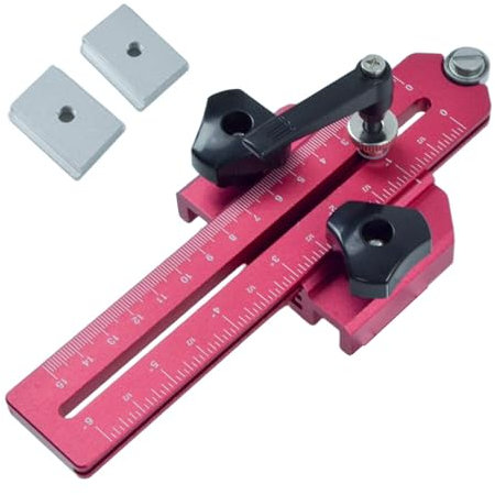 baojielai Tiras finas ajustables Jigs Aluminio Procesamiento de Madera T Track Jigs Guía Para Precisiones Corte En Sierras De Cinta De Mesa Router