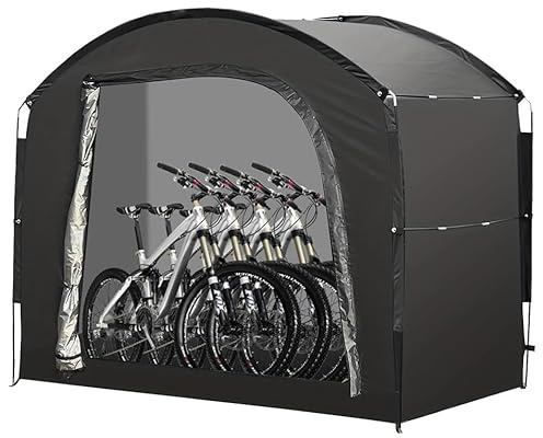 KPIRXO Fahrradgarage für Scott Patron eRide 930 Ransom eRide Solace eRide, wasserdichte Fahrradunterstand Outdoor Fahrradunterstand Für 2-4 Fahrräder Mit Uv-Schutz Und Reißverschluss