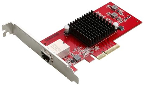 Fangxuee AQC107 Chip 2.5G/5G/10G PCI-E RJ45 Ethernet Network Adapter 10GB Fiber Optic Server Network Card