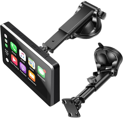 EEEKit Suction Cup Car Mount for CarPlay Screen, 360° Rotation Carplay Display Holder Dashboard Windshield Mount for Most 7-10 GPS Navigation Car Stereos