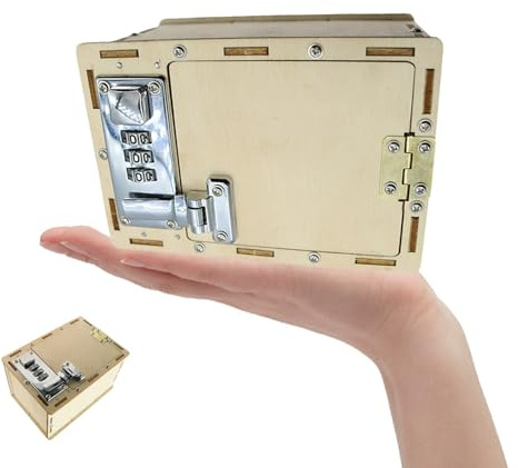 Mechanische Passwortbox, 1 Satz, Selbstgemacht Spielzeug für Kinder | Quadratische Form, Feine Verarbeitung, Selbstmontage, Geeignet für Frühförderung, als Lernprojekt
