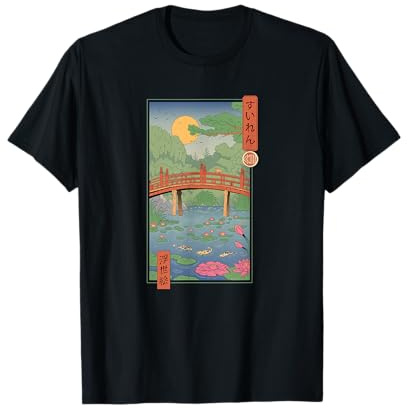 Water Lilies Ukiyo-e T-Shirt
