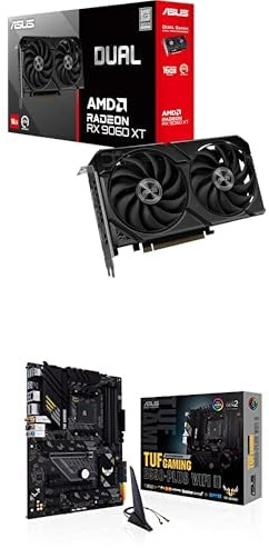 ASUS VGA + MB: DUAL-RX9060XT-16G + TUF GAMING B550-PLUS WIFI II