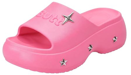 CLEIKS Ciabatte da Donna Estive Sandali con Stelle e Borchie Infradito Comode per Spiaggia e Tempo Libero