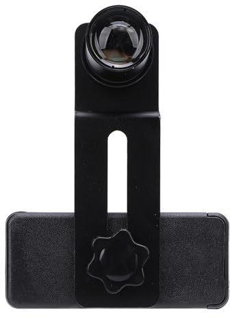 Tomantery Adaptateur de Lentille de Microscope pour Smartphone, Imagerie Claire 500x pour Les écoles de Laboratoire, Alliage D'aluminium