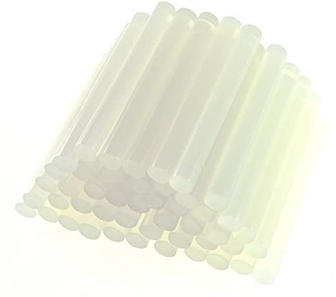 Amtech S1872 Set of Clear Glue Gun Sticks for Hot Melt Crafting, Decorating and Bonding, 50 Pieces, 11mm x 100mm