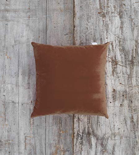 65 x 65cm (25.5 x 25.5”) Water Resistant Bright Outdoor Garden Floor/Chair Cushions with Suede Covers Generously Filled with Hollowfibre Offcut Fillings – Redwood