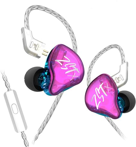 Yinyoo KZ ZST X Hybrid 1BA + 1DD in Ear Monitor Earbuds Balance Armature con Dynamic in-Ear Cuffie HiFi Headset