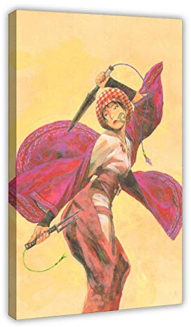 Leinwand-Poster mit Anime Blade of The Immortal 18, Wandkunst, Dekordruck, Gemälde für Wohnzimmer, Schlafzimmer, Dekoration, 30 x 45 cm, Rahmen: