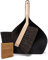 WALDKRAFT Kaminbürsten Set mit Schaufel und Handfeger | hitzebeständige Arenga-Borsten (Kaminbürste + Kehrschaufel-Set)
