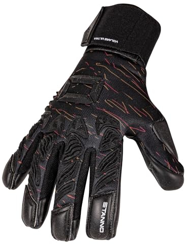 Stanno Torwarthandschuhe - Volare Ultra II - Zuverlässiger Griff - Handschuhe für Den Ehrgeizigen Keeper - Perfekte Passform - Schwarz - Größe 11