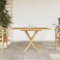 Homgoday Klappbarer Gartentisch, grau, 120 x 70 x 75 cm, massives Teak, Gartentisch, Terrassentisch, Esstisch, Küchentisch, Gartentisch LL1