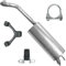 Polmo Schalldämpferset Auspuff Endtopf für Polo 4 IV 9N 2006-11/2009 1.6 Schrägheck