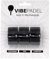 VIBEPADEL Grip 'n' Rip - Overgrip de pádel Antideslizante para Pala de pádel, Pickleball, Squash, bádminton, Paquete de 3, (Paquete Negro)